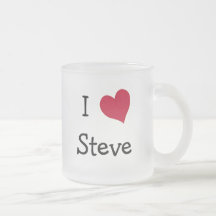 I Love Steve Coffee Mugs