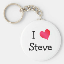 I Love Steve Key Chain