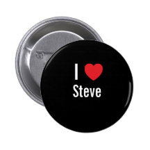 I love Steve Pinback Button
