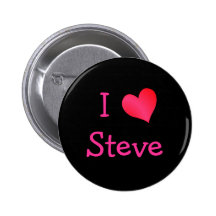 I Love Steve Pins