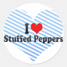 I Love Stuffed Peppers Sticker
