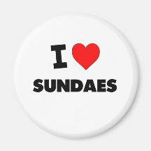 I love Sundaes Magnet