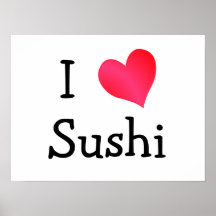 I Love Sushi Print