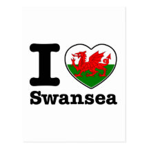 I love Swansea Post Card