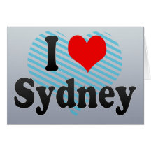 I Love Sydney, Australia Greeting Card