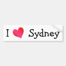 I Love Sydney Bumper Stickers