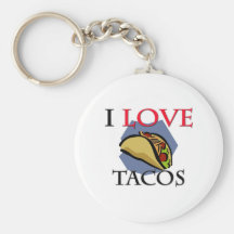 I Love Tacos Key Chain