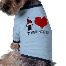 I Love Tai Chi Design Pet Tshirt