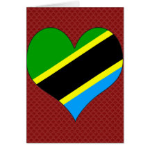 I Love Tanzania Greeting Card