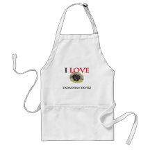 I Love Tasmanian Devils Apron