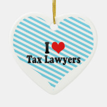 I Love Tax Lawyers Christmas Ornament