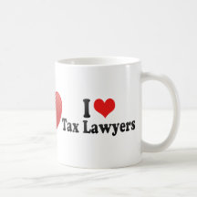I Love Tax Lawyers Mugs