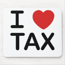 I Love Tax Mouse Mat
