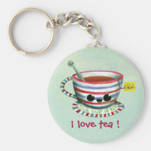 I love Tea -custom txt- Keychains