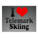 I love Telemark Skiing Postcard