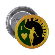 I LOVE TENNIS PIN