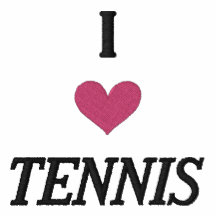 "I LOVE TENNIS" SHIRT - Customised EMBROIDERY Polo