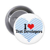 I Love Test Developers Pin
