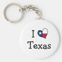 I Love Texas Keychain
