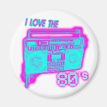 I LOVE THE 80s Fridge Magnet