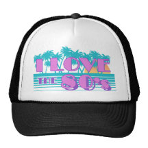 I Love The 80's Mesh Hats
