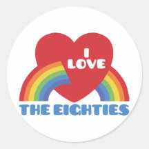 I Love The 80's Sticker