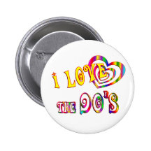 I Love the 90s Pinback Button