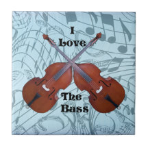 I LOVE THE BASS ON MUSIC NOTES-TILE