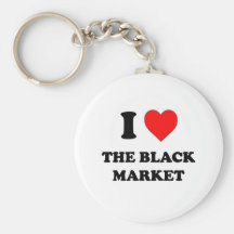 I Love The Black Market Keychain