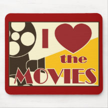 I Love the Movies Mousemats