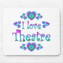 I Love Theatre Mouse Mat