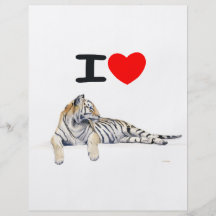 I love Tigers for light Personalized Flyer