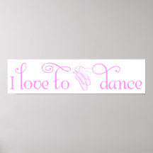 I Love to Dance Poster