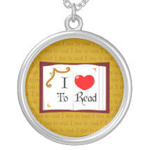 I Love To Read Necklaces