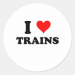 I Love Trains Stickers