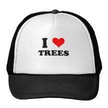 I Love Trees Hats