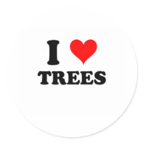 I Love Trees stickers