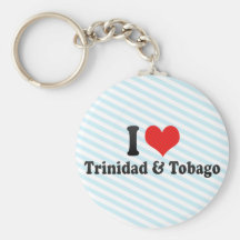 I Love Trinidad & Tobago Key Chains