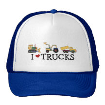 I Love Trucks T-shirts and Gifts Mesh Hats