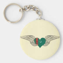 I Love Turkmenistan -wings Key Chains
