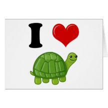 I Love Turtles Card