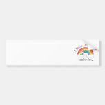 I love unicorns Deal with it! Bumper Sticker