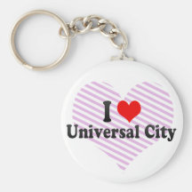 I Love Universal City, United States Keychains