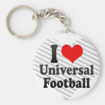 I love Universal Football Keychains