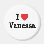I love Vanessa heart T-Shirt Refrigerator Magnets