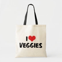 I Love Veggies Bags