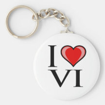 I Love VI - Virgin Islands Key Chains