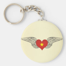 I Love Vietnam -wings Key Chain