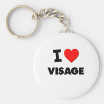 I love Visage Keychain