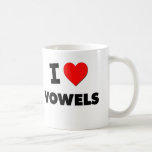 I love Vowels Coffee Mug